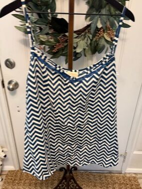 NWOT Self Esteem Bold Chevron Print w Lace Trim Cami Camisole Tank Top 3X